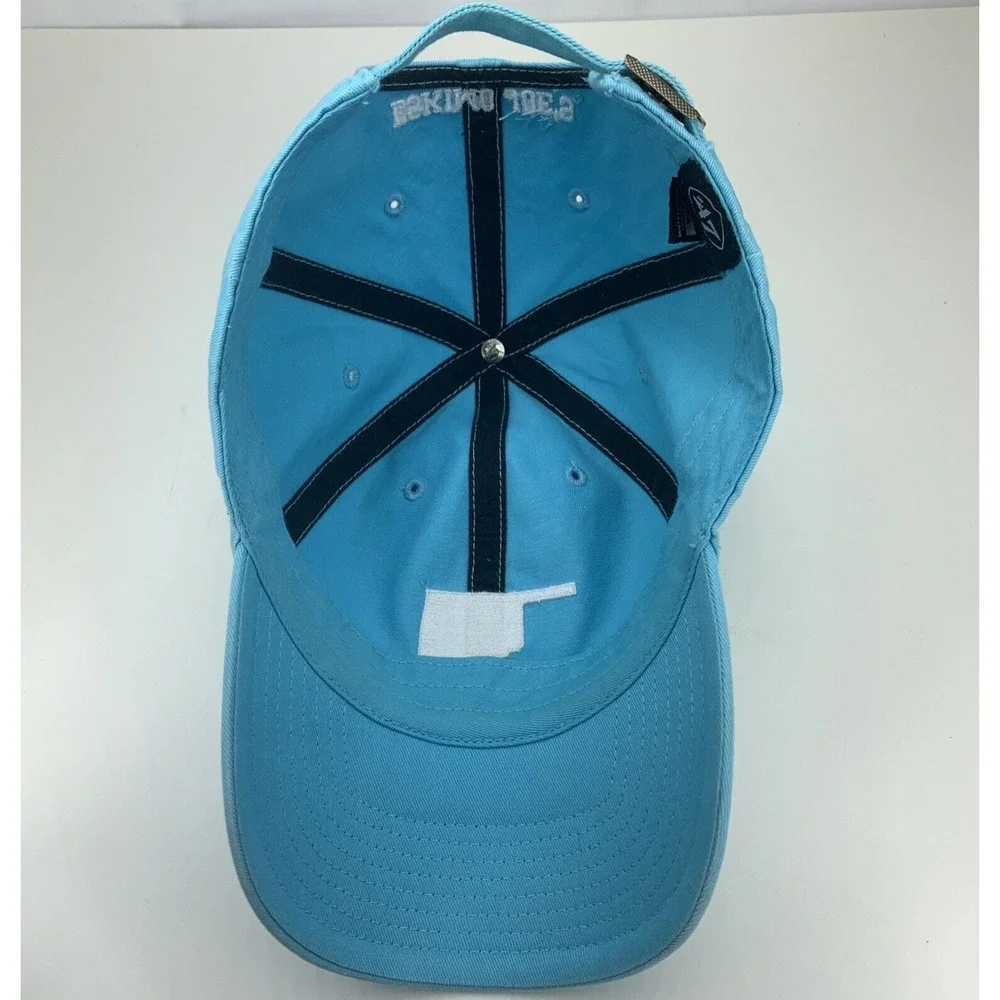 Oklahoma Hat Eskimo Joe's Light Blue Adjustable Strapback OSFA '47 Baseball Cap